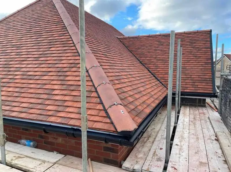 Completed roof