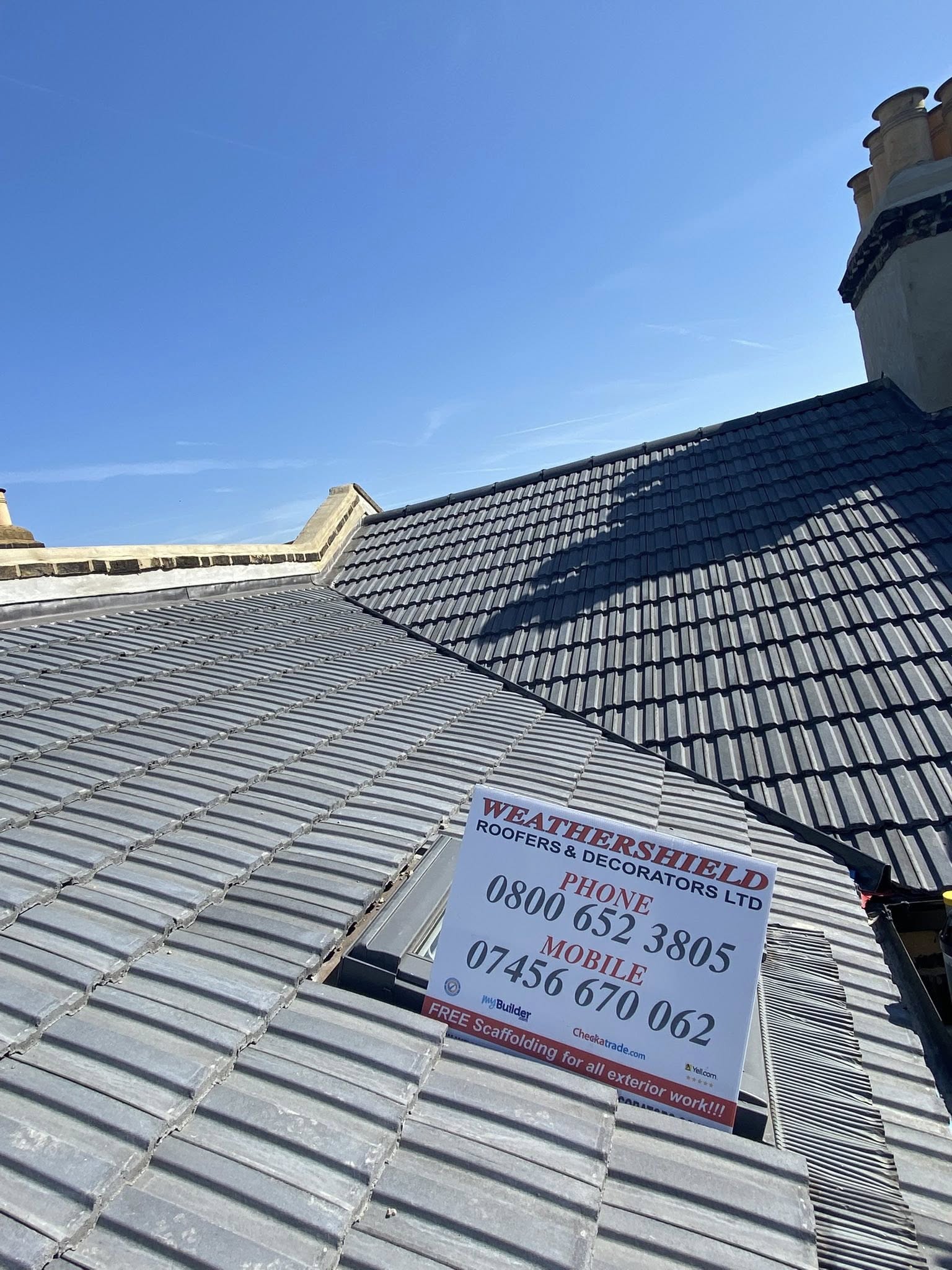 Large roofing project